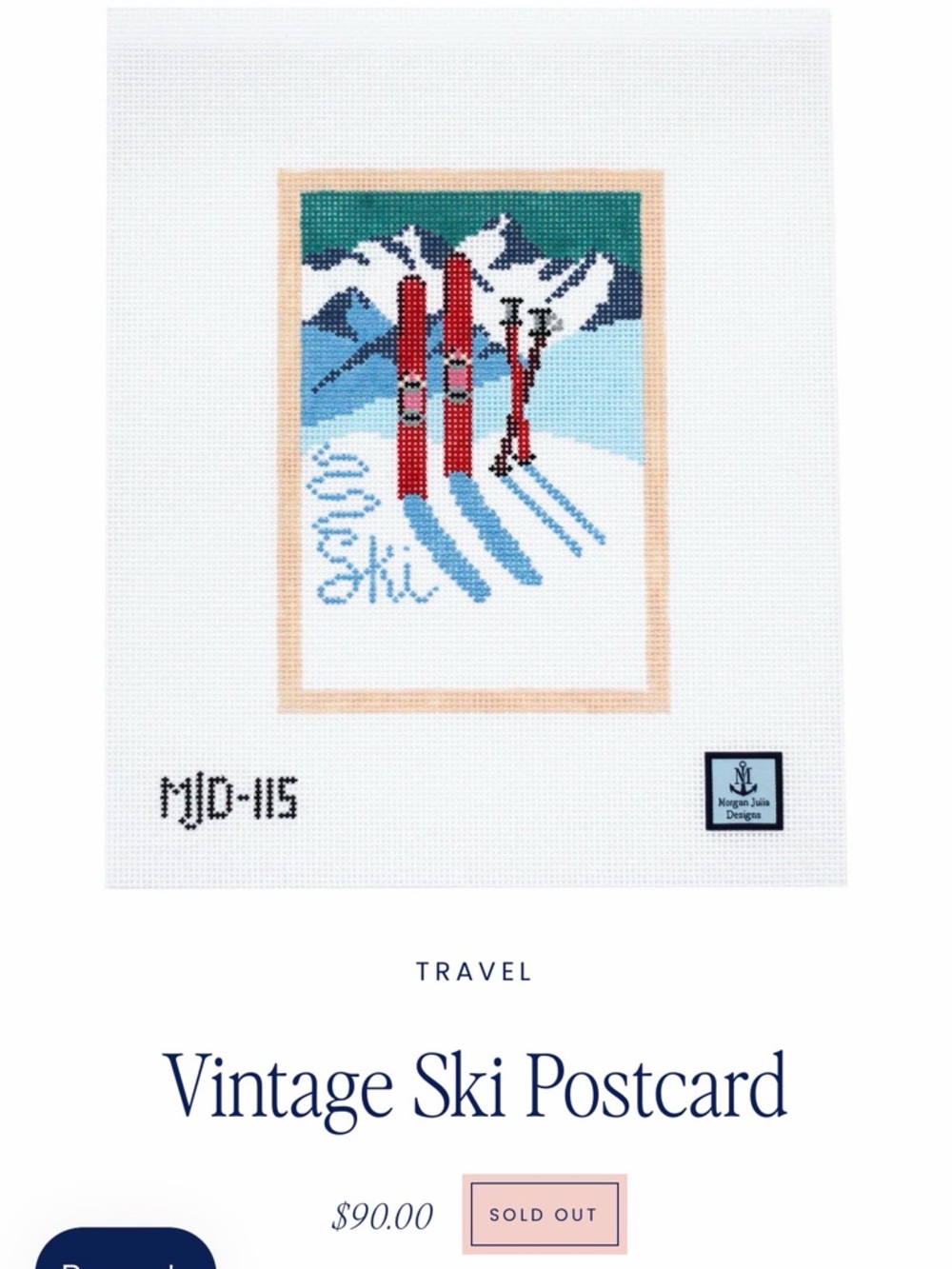 Morgan Julia Designs needlepoint canvass